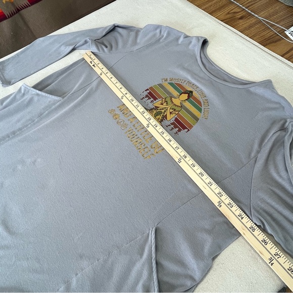 Gray Tee Dress - Size 2XL - 100% Cotton - Picture 7 of 14